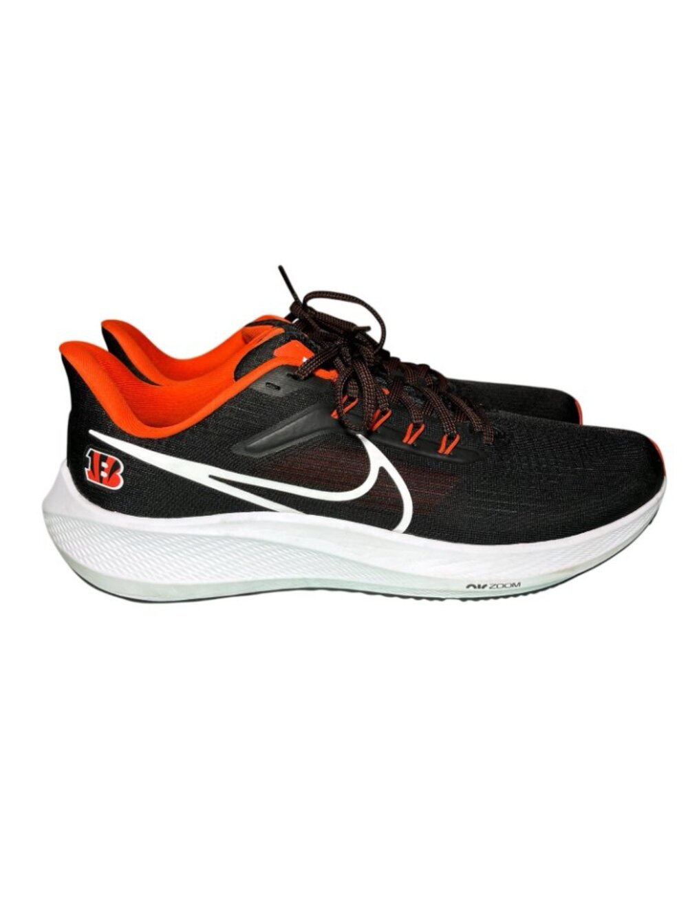 NFL Cincinnati Bengals NIKE AIR ZOOM PEGASUS 39 Black DR2038-001 Mens 11.5 - Picture 6 of 12